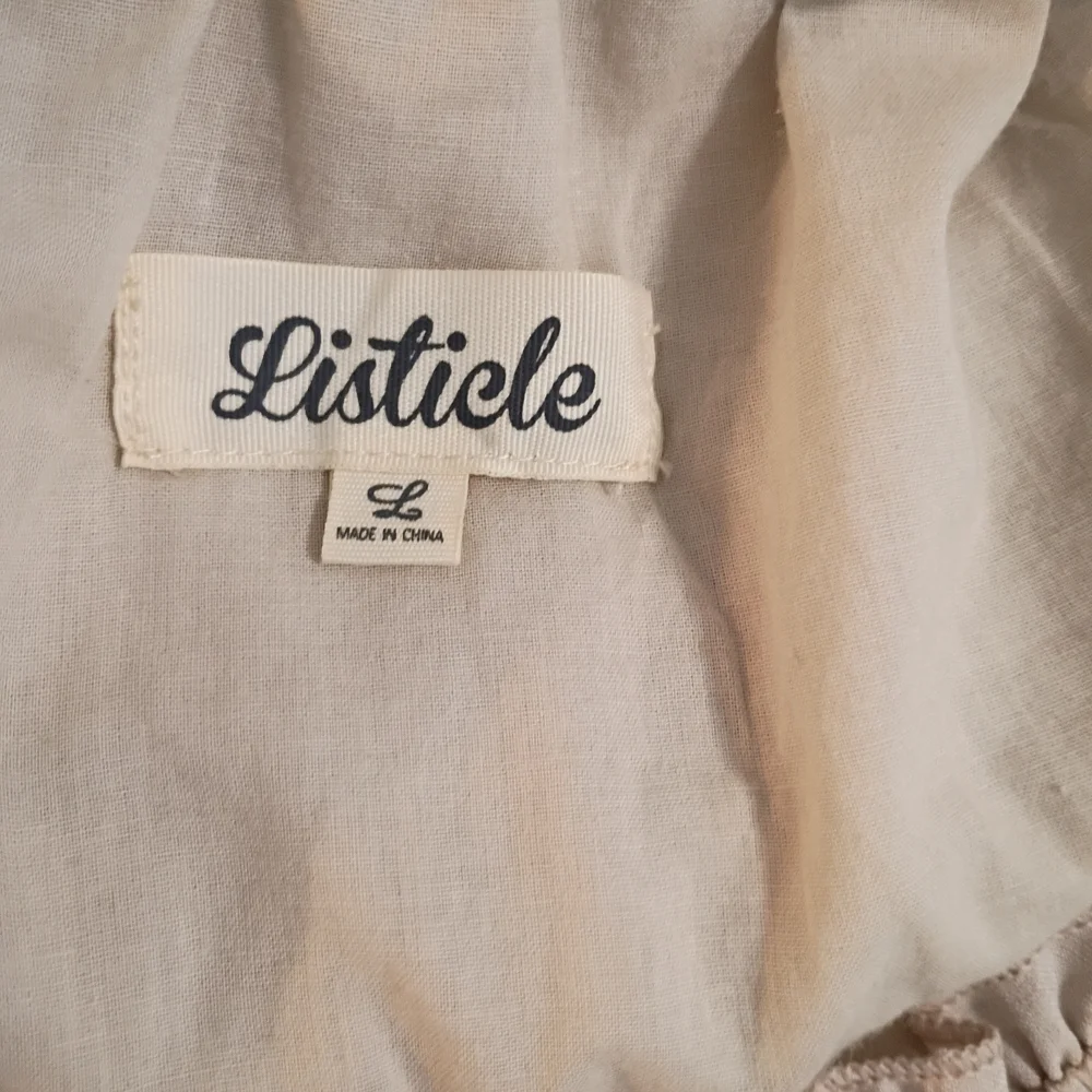 Listicle - Embroidered Floral Tunic Dress - Size Large - Picture 5 of 7